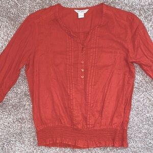 Fun & Flirt Long Sleeve Top 100% Cotton Size L